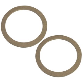 AERZETIX - C52049 - Set of 2 Adapters/Brackets/Universal Speaker Rings Ø165mm - Ø177xØ143x8mm - Spacer/Ring Made of MDF for Speakers/Car/Vehicle/Sound Systems