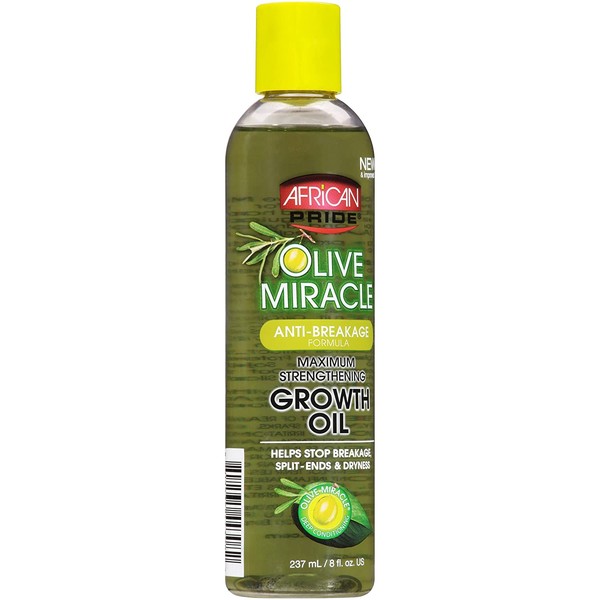 African Pride Olive Miracle Growth Oil, 8 oz (Pack of 2)