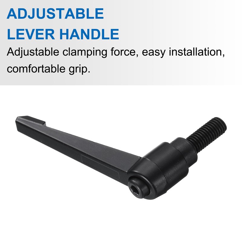 sourcing map 2pcs Lever Adjustable Handles M10 x 25mm Metric