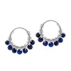 Silvershake Extra Petite 10MMx2MM Natural Blue Lapis Lazuli Bead Stone