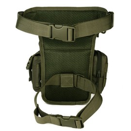 Tactical Drop Back Bag de pierna al aire libre Fanny Pack para hombres Mujeres Nylon Senderismo Motorcillo Motorcillo bicicleta Ciclismo de pesca Bum Bum Bum Pack