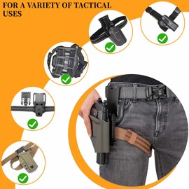2 Pcs Tactical Leg Strap, Thigh Strap Belt for Leg Holster, for Hunting and Outdoors EDC Leg Hanger with Quick-Release Buckle Unisex (Coyote Brown)