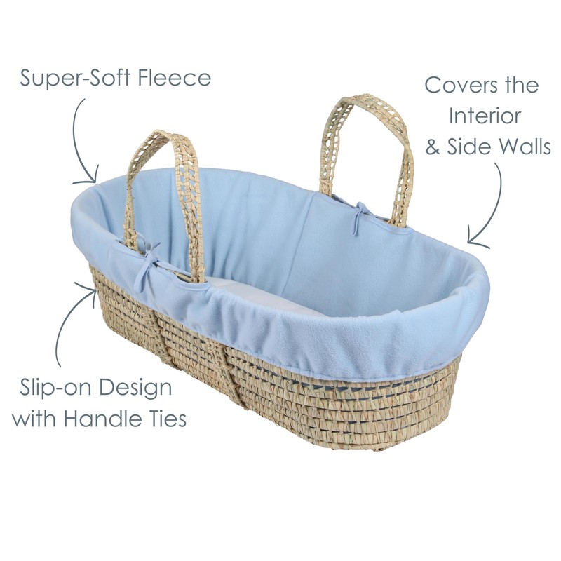 Clair de Lune Fleece Liner Replacement Palm and Wicker Moses