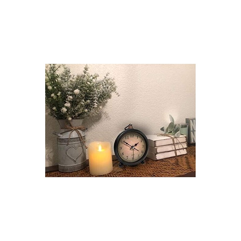 Clock Vintage Retro Style Analog Alarm Clock, 4 inch Super