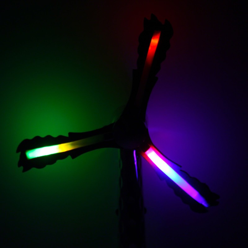 The Glow Company Light Up Flashing Rainbow Windmill (1 Pack)