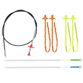 ZEPIQOR Abflussspirale Spülbecken Reinigungshaken 7 Pcs Abflussschlange Abflussreiniger Spirale Rohrreinigungsbürste Reinigungsspirale Abfluss Haar Clog Tool für Waschbecken Badewanne Abwasserkanäle