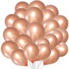 10 Inch Plain Rose-Gold Latex Balloons for Party, Birthday, Wedding,