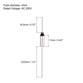sourcing map 10 Pcs Metal Temperature Thermal Fuse SF214Y 216 °C 420.8 °F 15A 250V Cutoff Thermal Fuse with 20 Pcs BN1.25 Bare Terminal Butt Connector for Motor Transformer Electric Industrial