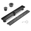 Sharp-tec Linear Shower Drain, 28 inch Shower Drain with Removable