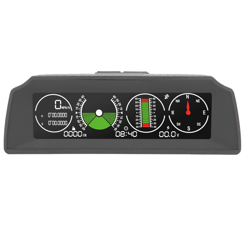 GPS Slope Meter PMH KMH Inclinometer HUD Pitch Tilt Angle
