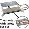Spares2go Heater Element + Thermostats for Ariston AS70C AS70CX AS700CX
