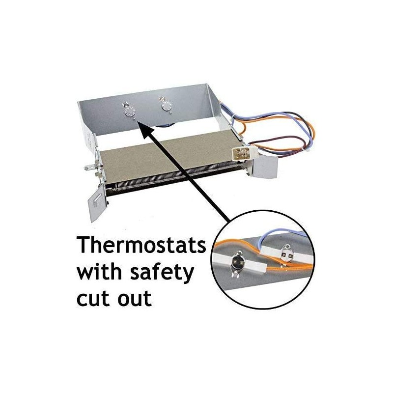 Spares2go Heater Element + Thermostats for Ariston AS70C AS70CX AS700CX