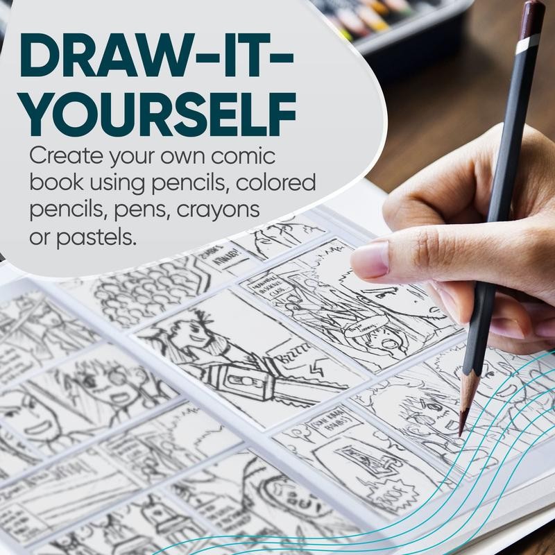 Koala Tools - Blank Comic Book, Draw-It-Yourself Comic Sketch Book