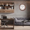 14 Inch Wood Wall Clock Retro Wooden Wall Clocks Battery