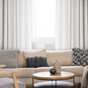 Deconovo Transparent voile curtain with eyelets, 245 x 140 cm