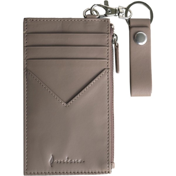 mieno Card Case, Thin, Men's, Women's, Genuine Leather, Fragment Case,