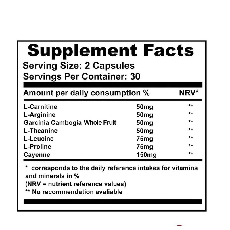 SlimPulse - Natural Ingredients - 60 Capsules/Dido Extreme Supplements