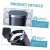 FELTECHELECTR Car Cup Holder Trash Can with Press Open Lid