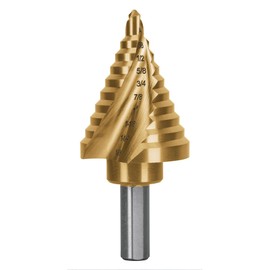 Truper Expert BES-10X, Broca escalonada titanio 10 escalones 1/4" a 1-3/8"