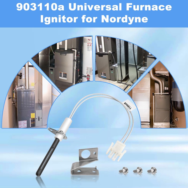 903110A 903110 Universal Furnace Ignitor With Plug, Round Silicon Nitride
