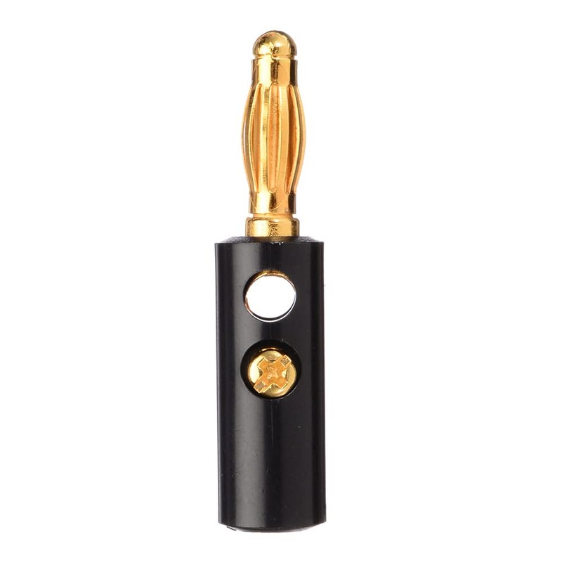 UP to 40Pcs Black Red Connector 4mm Gold Plated Banana