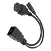C20 to C7 C19 Y Splitter Power Plug Cord Single