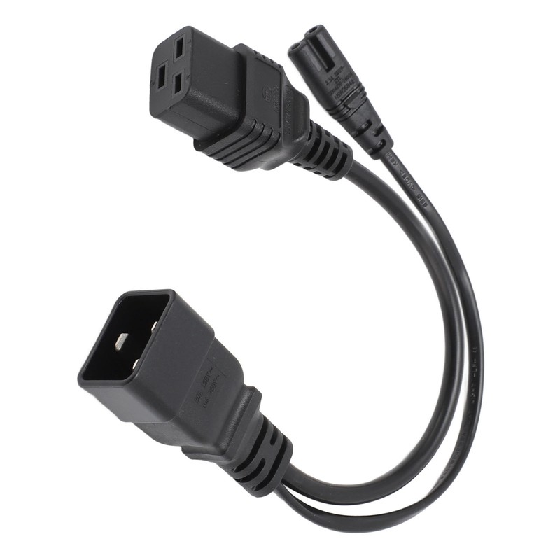 C20 to C7 C19 Y Splitter Power Plug Cord Single