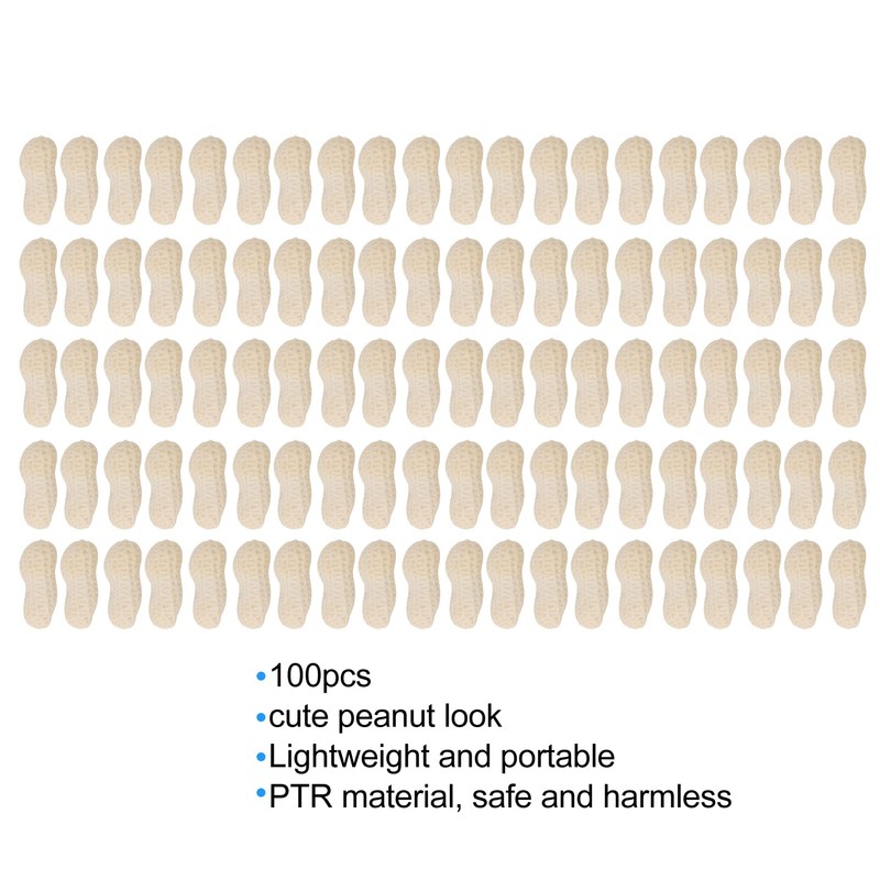 100pcs Pencil Eraser Peanut Shape Flavor Pattern Correction Eraser Learning