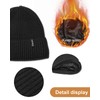 Ocatoma Beanie Hat for Men Women Warm Winter Knit Cuffed