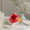 Forever Rose Gold Rose, Glitter Roses with Gift Box, Romantic