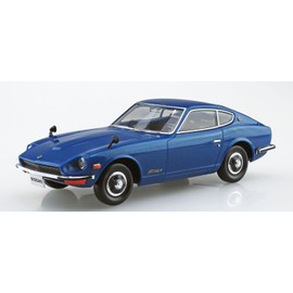 Aoshima Bunka Kyozai 1/32 The Snap Kit Series Nissan S30 Fairlady Z Blue Metallic Color Coded Plastic Model 13-E