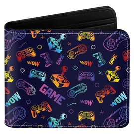 Teen Boys Cool Wallet Funny Leather Wallets Credit Id Card Cash Holder Black Rfid Blocking Zipper Cute Kawaii Aesthetic Wallets With Coin Pocket Id Window For Teen Boy Male Youth Guys Men Teenager