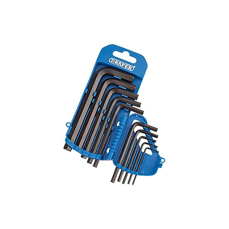 Draper 33687 Metric Hexagon Key Set, 10 Pieces , Blue