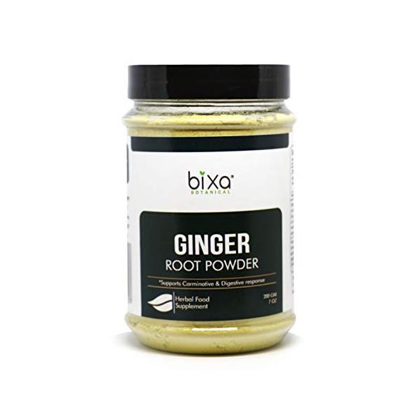 Ginger Powderâ Natural Carminative & Digestive Supplement | It Clears Sore Throat and Reduces Cold | Ayurvedic Herb to Reduce Flatulence & spasm of Stomach (200GM / 7 Oz) Pack of 1