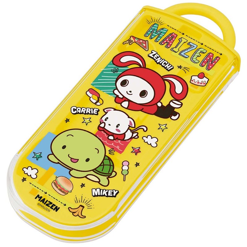 Skater TACC2AG-A Trio Set, Chopsticks, Spoon and Fork, Maizen Sisters,