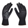 TAC Guantes Nylon Negro Con Palma Nitrilo Negro Sólid 1