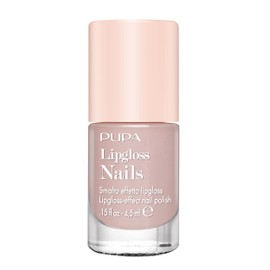 Pupa Milano Lipgloss Nails Polish - Ultra-Glossy Finish - Semi-Transparent Polish - Fast-Drying, Toluene-Free Formula - 006 Soft Plum - 0.15 oz