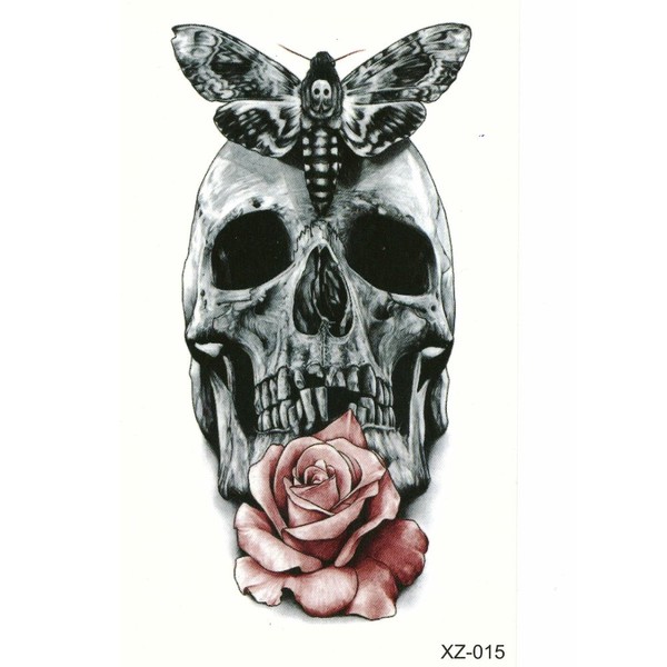 JUSTFOX - Temporary Tattoo Skull Moth