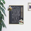U Brands Magnetic Chalkboard, 11" x 14", Gold Metal Frame,