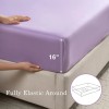 Unbranded Lavender 100% Viscose Derived From Bamboo Sheet Set Full