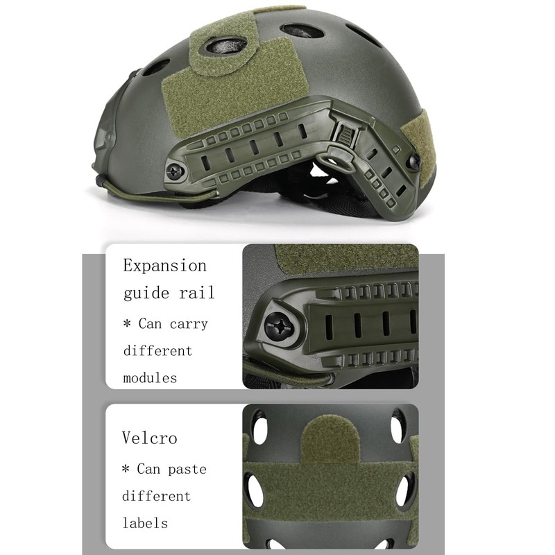 Tactical Helmet, Airsoft Army Military Style PJ Type Fast Helmet