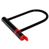 とるな バイク U字ロック Uロック 軽量タイプ ブラック ラバーコーティング 鍵2本付 キーシャッター付き TOR2001