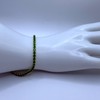 Tennis Bracelet for Woman - Green and Black Bead Design