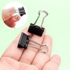 ZZTX Black Binder Clips Paper Clamps Clips Small Size, 0.75