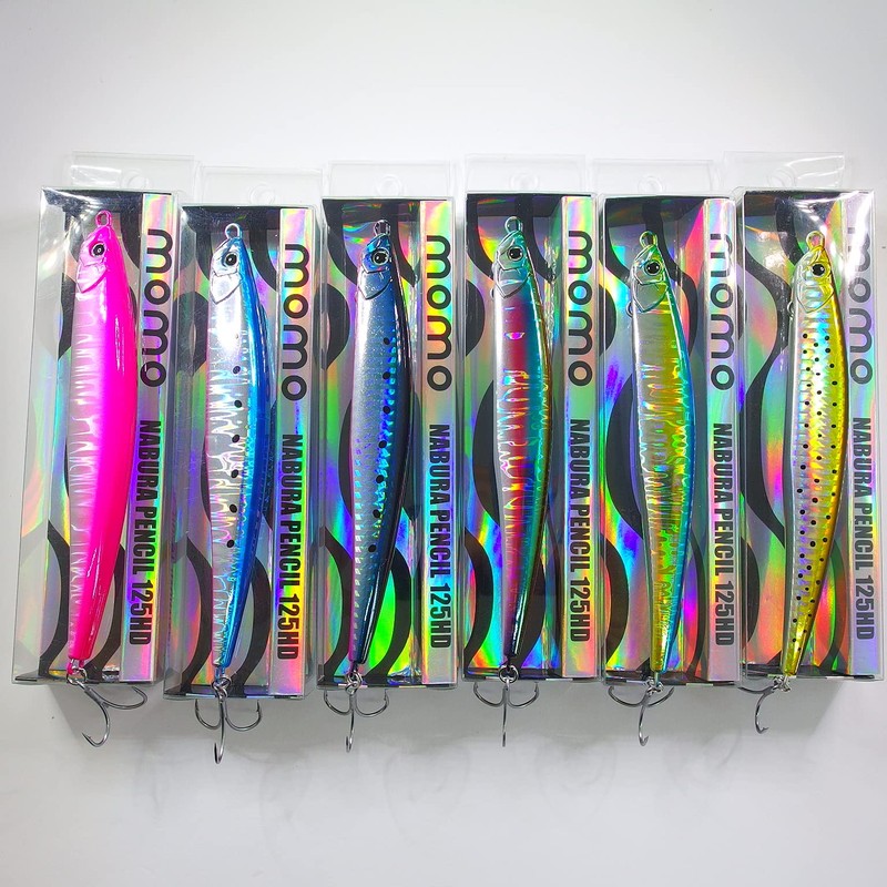 momolures Bass Lures NABURA PENCIL 125HD 36g Wire through Sinking