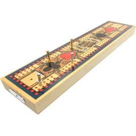 Brimtoy Replica Victorian antique Globe series cribbage board
