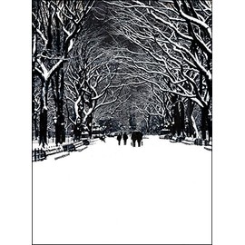 Psaris Productions New York City Central Park Poet's Walk. NY Christmas Cards Boxed Set of 12 Holiday Cards And 12 Envelopes. Made In USA