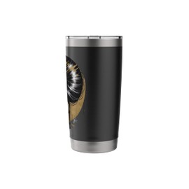 Serene Poise and Strength: Grace in Monochrome Stainless Steel Insulated Tumbler