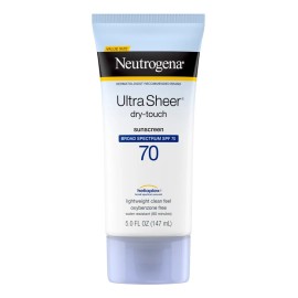 Neutrgena Bloqueador Protector Solar facial para Pieles grasas 70 SPF Ultra Sheer - Toque Seco - No comedognico 147ml                                 