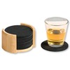 Kesper Coasters, set of 12, material: bamboo, textile, dimensions: diameter
